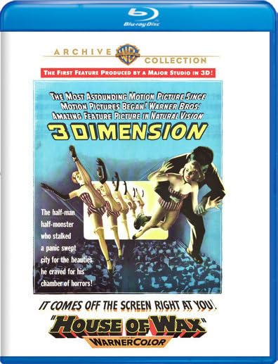House of Wax 1953 3D Blu-ray starring Vincent Price