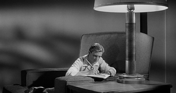 Incredible Shrinking Man special effects using oversized props to make Scott Carey appear only inches tall