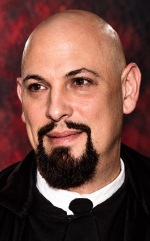 Anton LaVey portrait for The Devil's Rain 1975 movie review.
