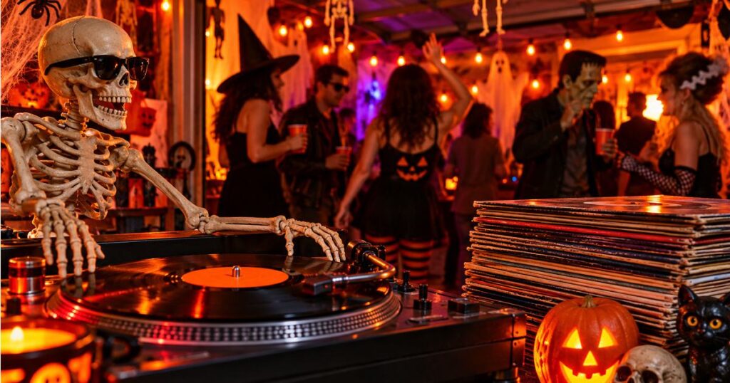 Halloween Hootenanny review with a Halloween garage rock record party