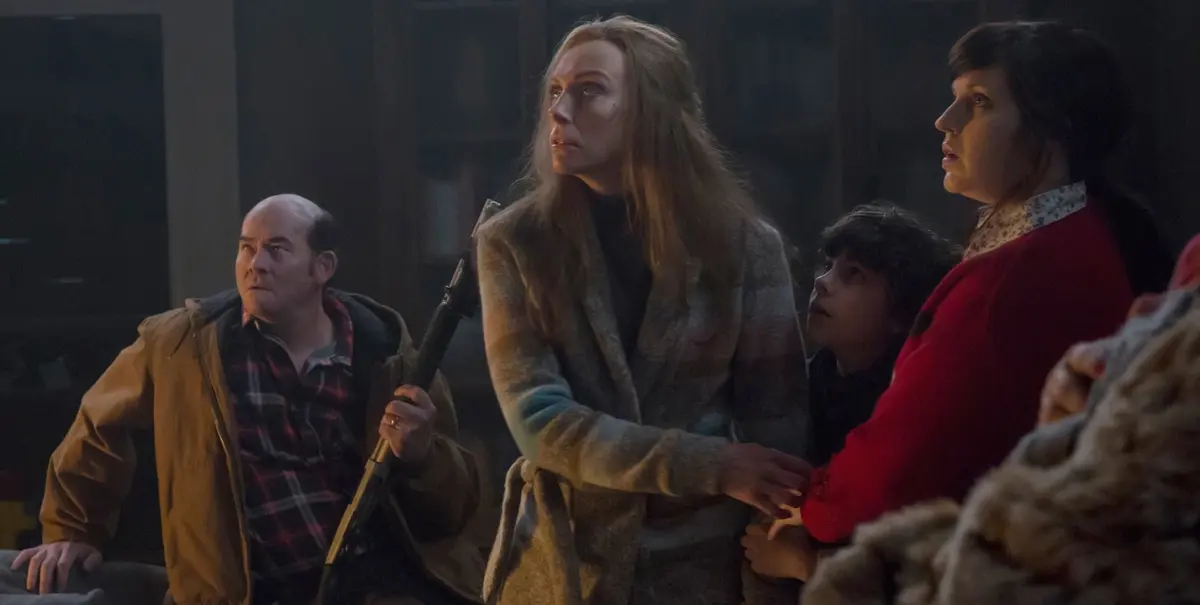 Krampus (2015) Movie Review featuring David Koechner, Toni Collette, Emjay Anthony, and Allison Tolman in the Christmas horror film.