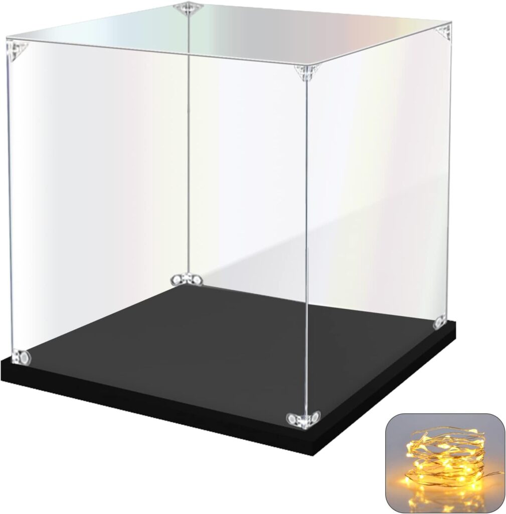 Clear acrylic display case suitable for displaying McDonald's Halloween Pails