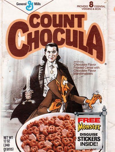 Monster Cereals cover featuring Bela Lugosi, the legendary actor famous for portraying Count Dracula.