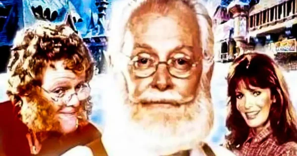 The Night They Saved Christmas Review hero image featuring a magical Christmas Eve scene inspired by the 1984 holiday movie.
