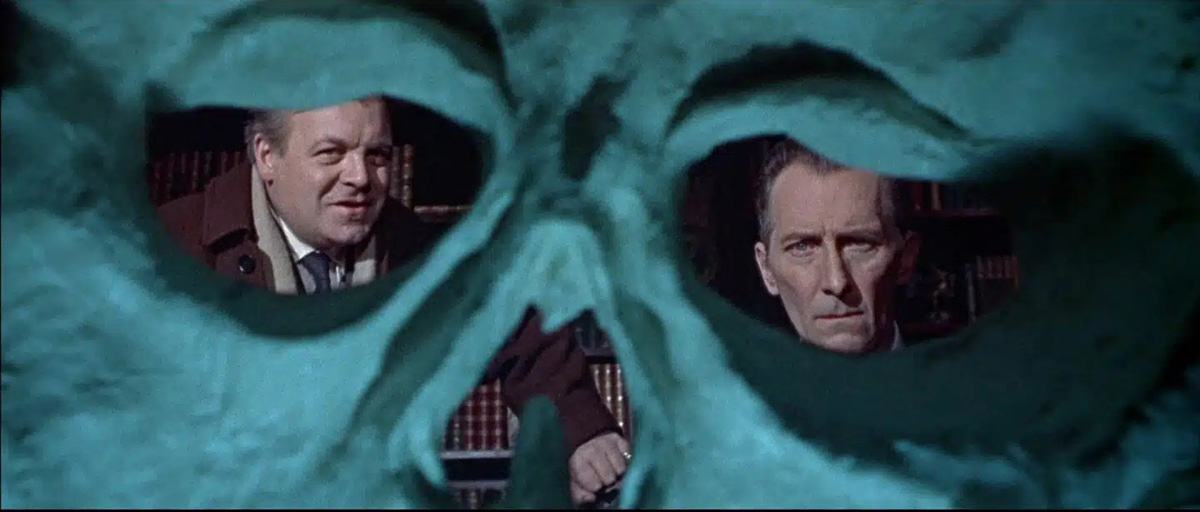 From the inside of the skull