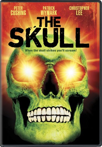 The Skull 1965 Review DVD featuring Peter Cushing and Christopher Lee in the supernatural horror film