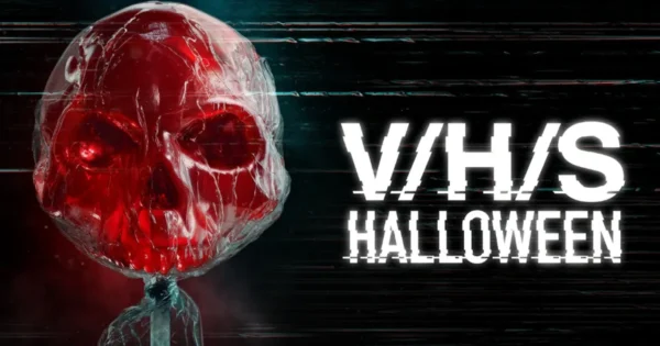 V/H/S/Halloween Review featuring a creepy Halloween scene inspired by the found-footage horror anthology